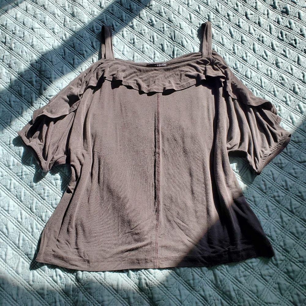 Cold Shoulder Flowy Top